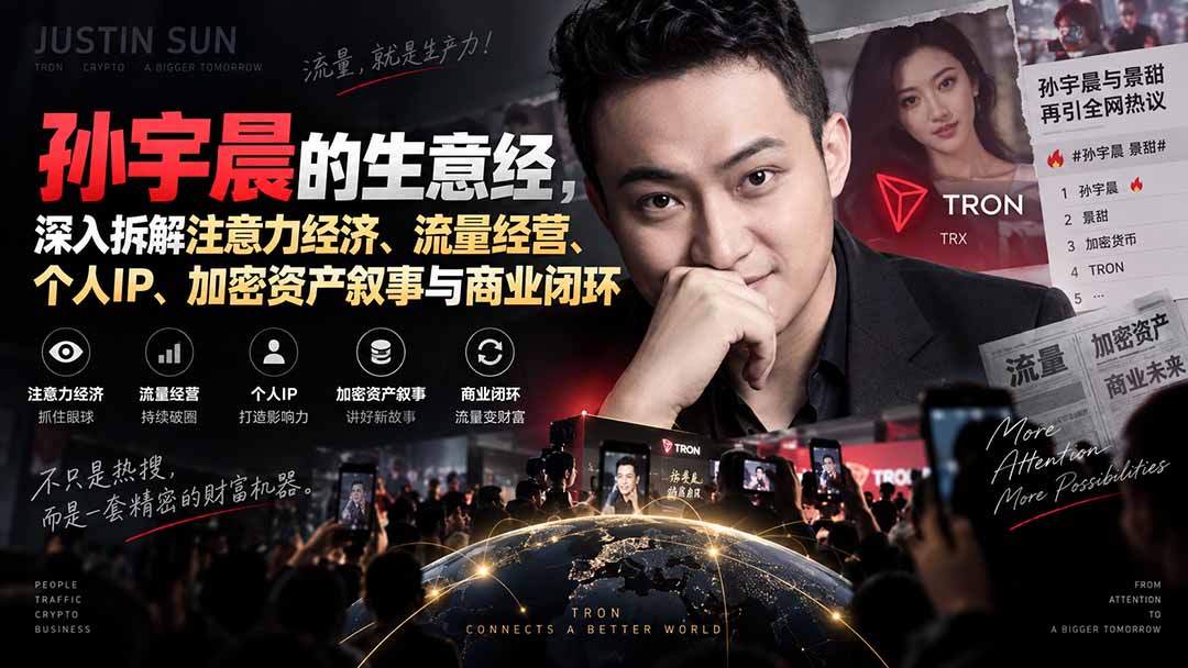 某星球精华文章——孙宇晨的生意经，深入拆解注意力经济、流量经营、个人IP、加密资产叙事与商业闭环-轻创终点站