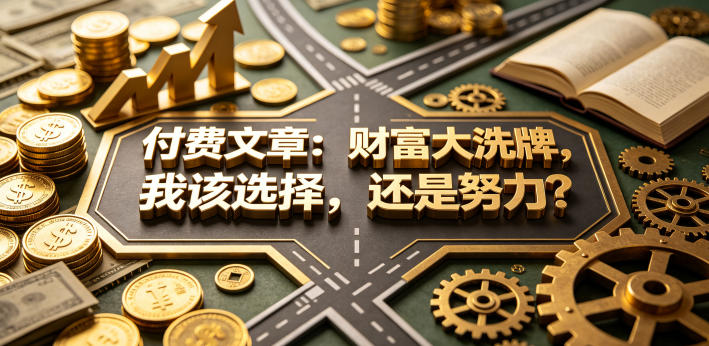 付费文章：财富大洗牌，我该选择，还是努力？-源创文化:轻创终点站