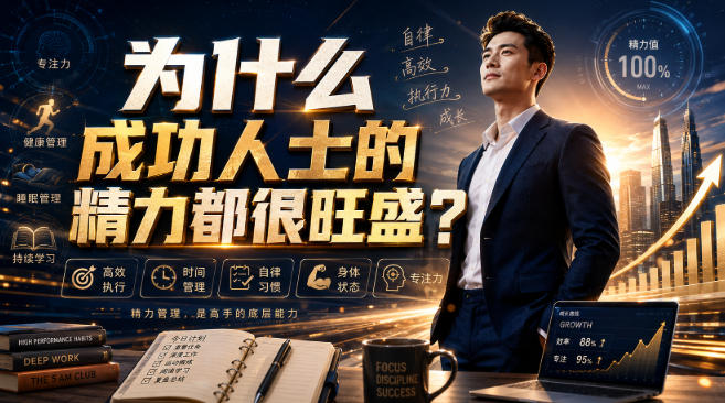 付费文章:为什么成功人士的精力都很旺盛?-轻创终点站