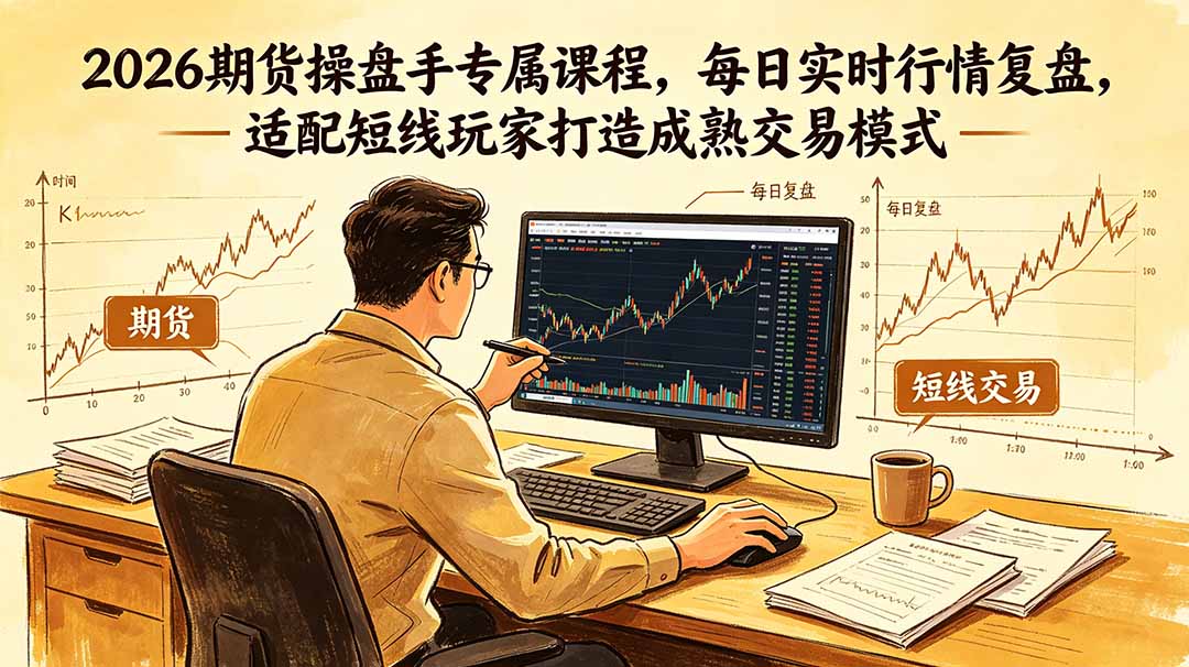 2026期货操盘手专属课程-更新6月,每日实时行情复盘,适配短线玩家打造成熟交易模式-源创文化:轻创终点站