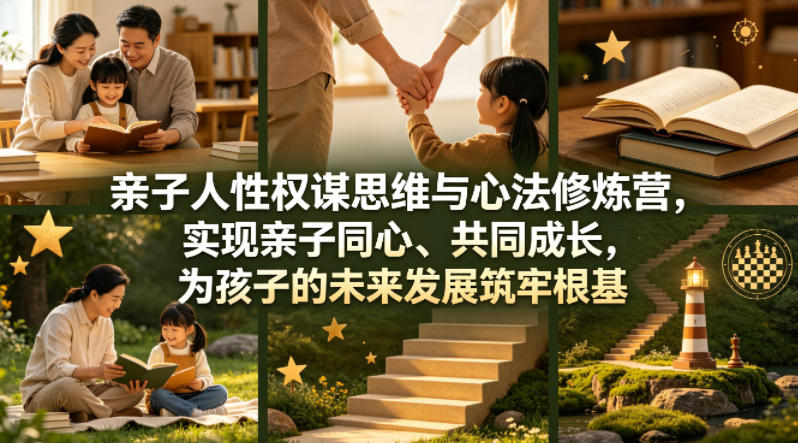 亲子人性权谋思维与心法修炼营，实现亲子同心、共同成长，为孩子的未来发展筑牢根基【音频】-源创文化:轻创终点站