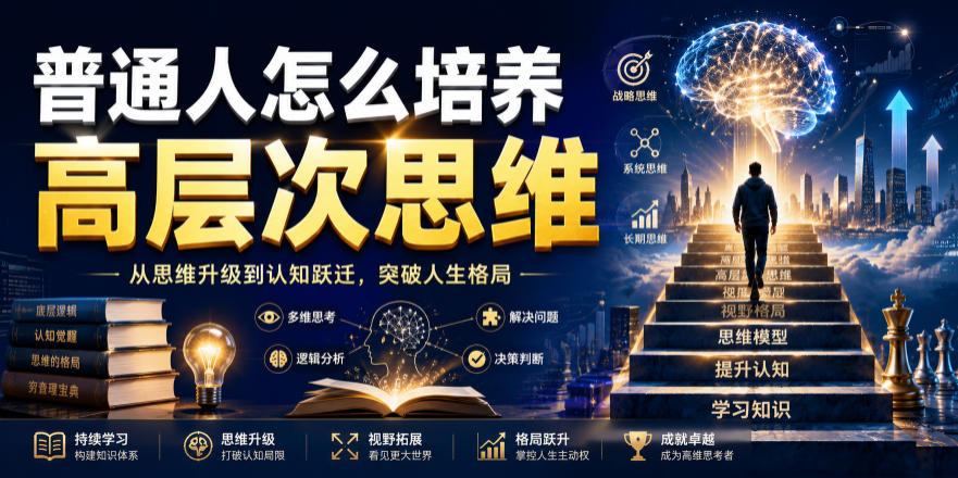 公众号付费文章：普通人怎么培养高层次思维-轻创终点站