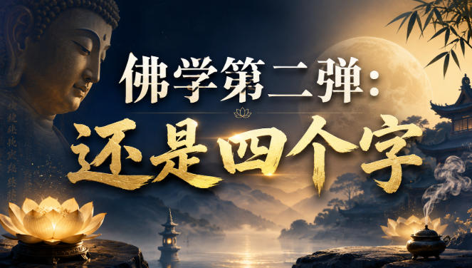 付费文章：佛学第二弹：还是四个字-轻创终点站