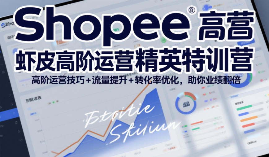 Shopee虾皮高阶运营精英特训营，高阶运营技巧+流量提升+转化率优化，助你业绩翻倍(更新26年9月)-轻创终点站