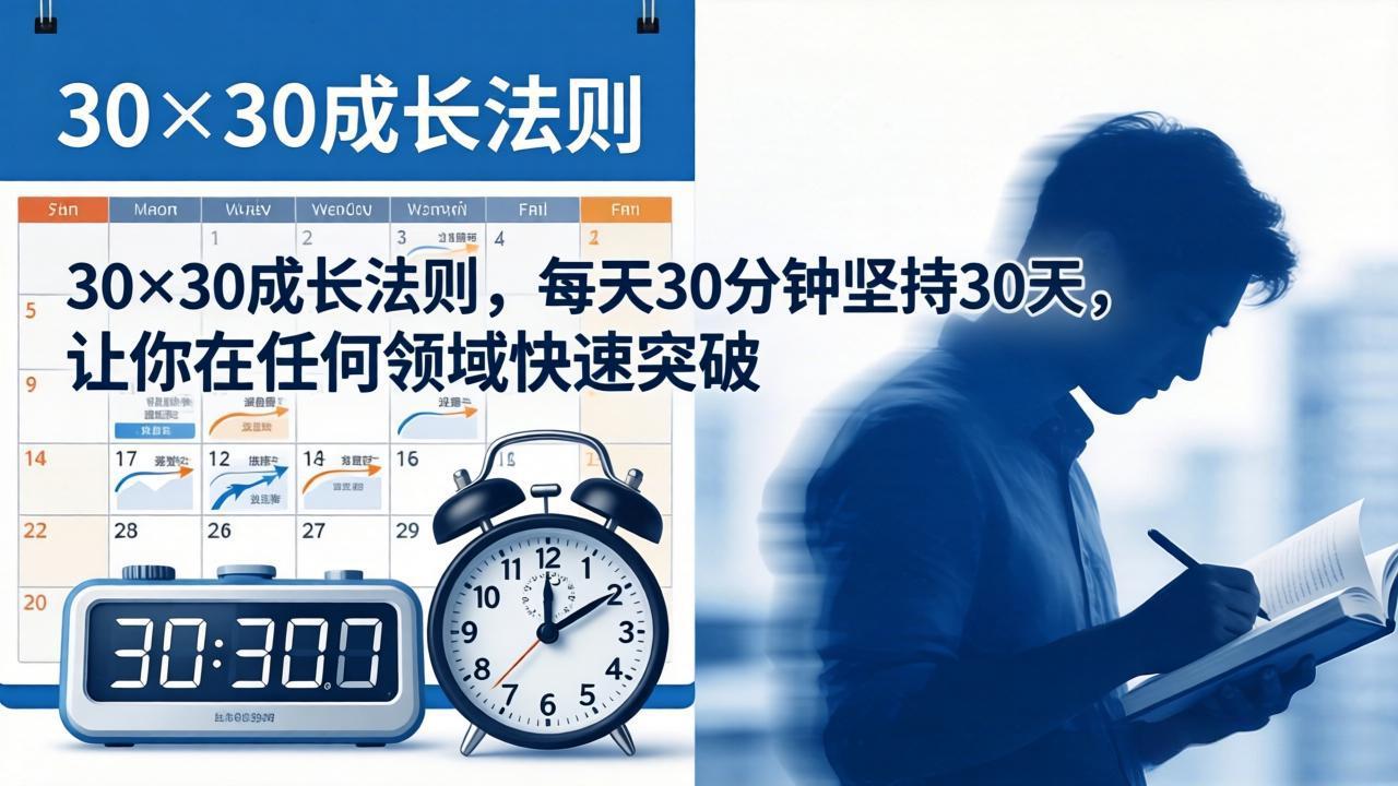 付费文章：30×30成长法则，每天30分钟坚持30天，让你在任何领域快速突破-源创文化:轻创终点站