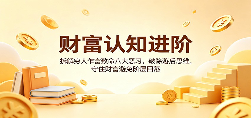 财富认知进阶：拆解穷人乍富致命八大恶习，破除落后思维，守住财富避免阶层回落-源创文化:轻创终点站