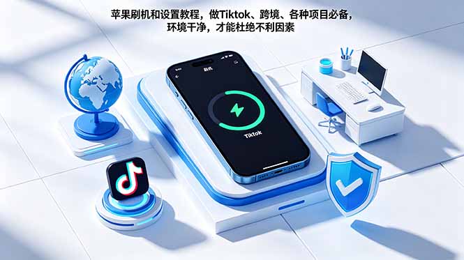 苹果刷机和设置教程，做Tiktok、跨境、各种项目必备，环境干净，才能杜绝不利因素-源创文化:轻创终点站
