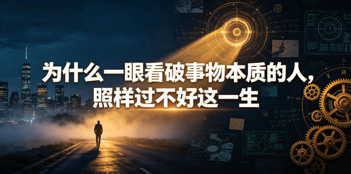 付费文章:为什么一眼看破事物本质的人,照样过不好这一生-源创文化:轻创终点站
