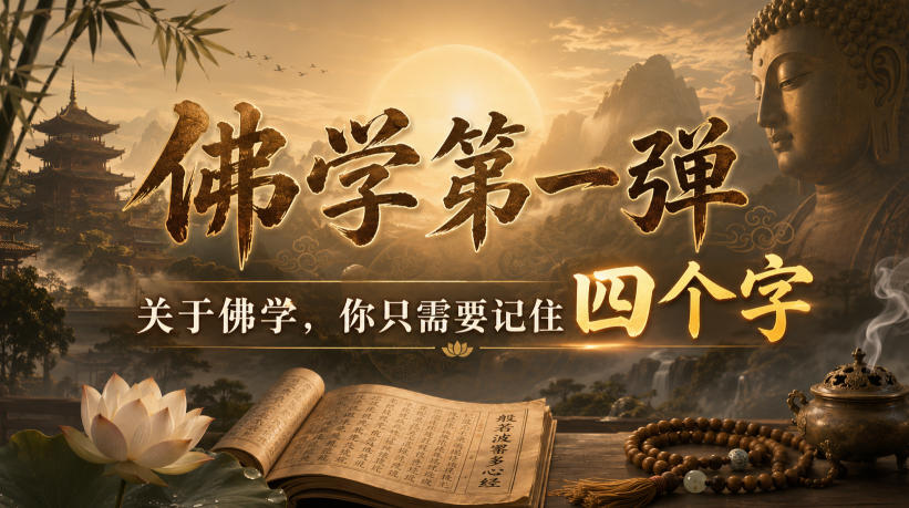 付费文章：佛学第一弹，关于佛学，你只需要记住四个字-轻创终点站