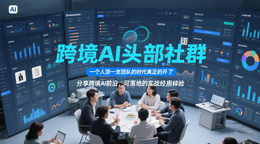 跨境AI头部社群，一个人顶一支团队的时代真正的开始了，分享跨境AI前沿，可落地的实战经验(更新5月11日)-源创文化:轻创终点站
