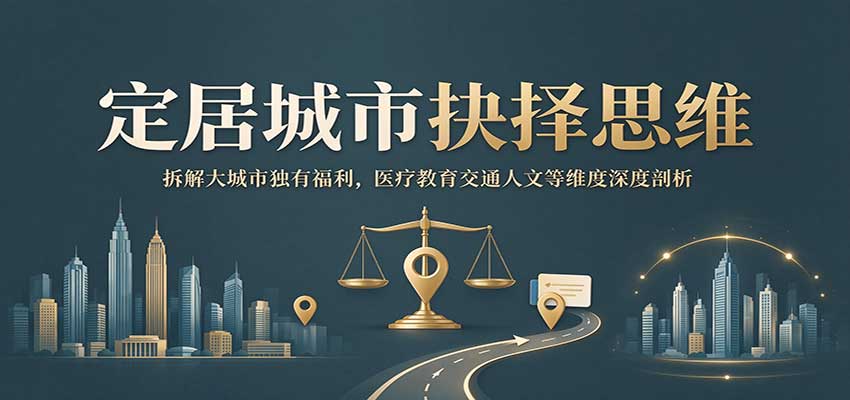 定居城市抉择思维：拆解大城市独有福利，医疗教育交通人文等维度深度剖析-轻创终点站