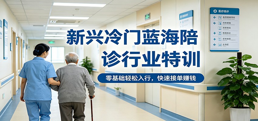 新兴冷门蓝海陪诊行业特训，零基础轻松入行，快速接单赚钱-源创文化:轻创终点站