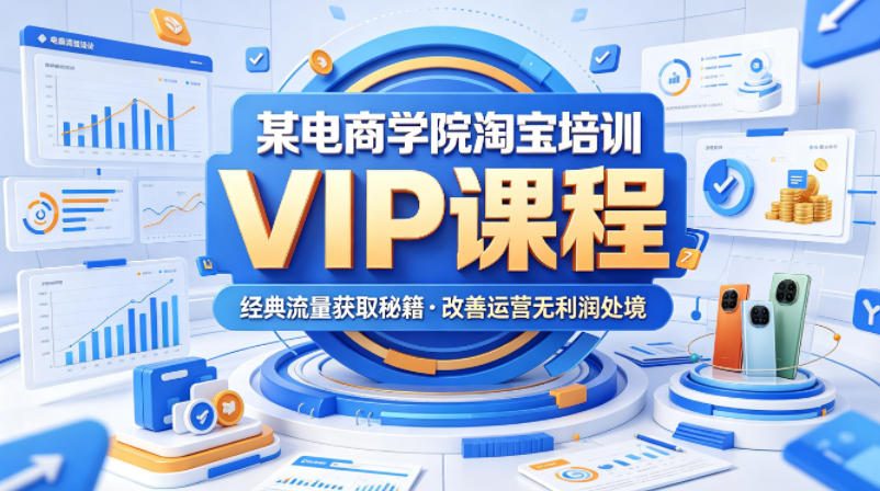 某电商学院淘宝培训VIP课程，各种经典有用的流量获取秘籍，改善运营产品没利润的处境(2026年5月)-源创文化:轻创终点站