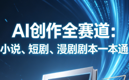 AI创作全赛道：小说、短剧、漫剧剧本一本通(更新9月)-轻创终点站