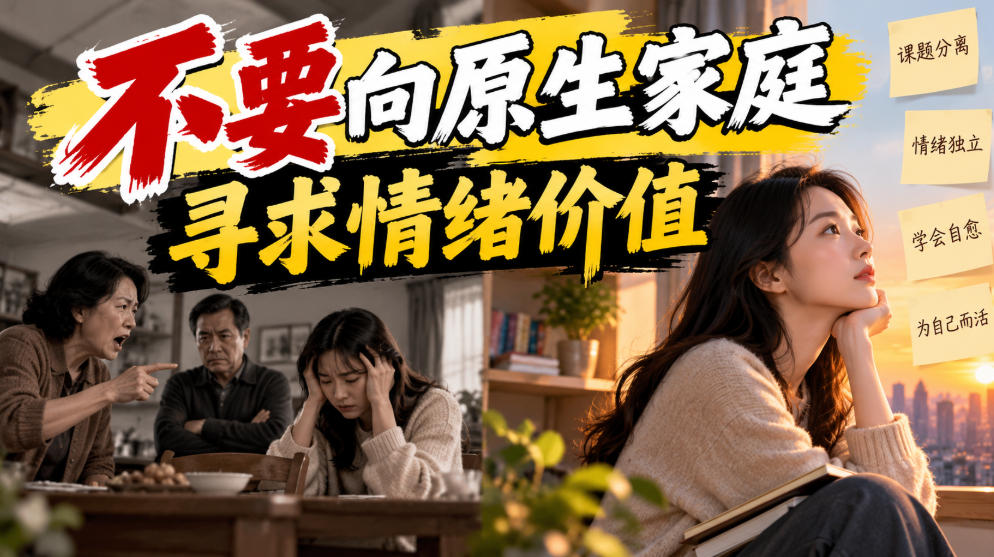 某公众号付费文章：不要向原生家庭寻求情绪价值-轻创终点站