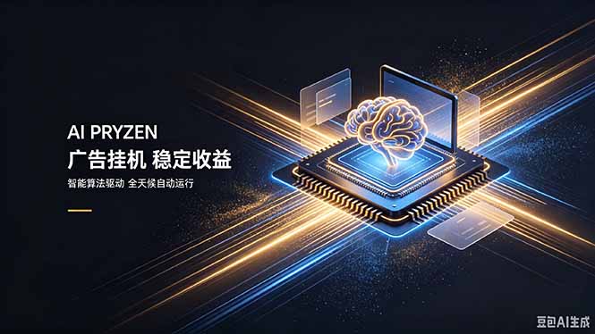 AI Pryzen 广告挂机｜24小时自动跑，日入300-500，新手零门槛-轻创终点站