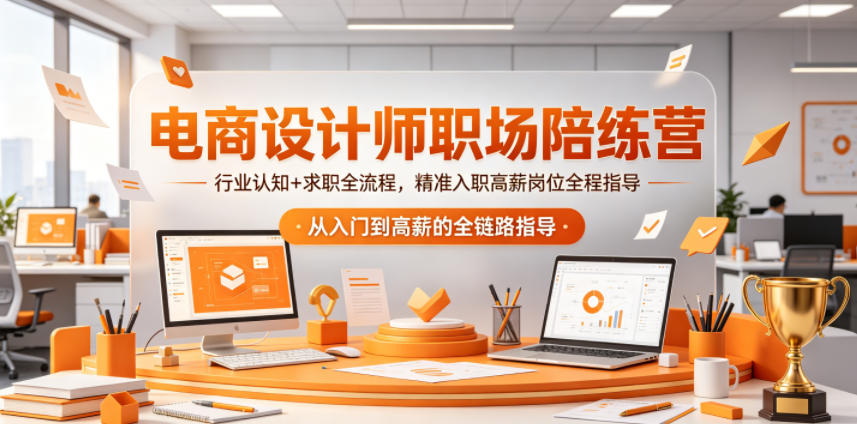 电商设计师职场陪练营，行业认知+求职全流程，精准入职高薪岗位全程指导-源创文化:轻创终点站
