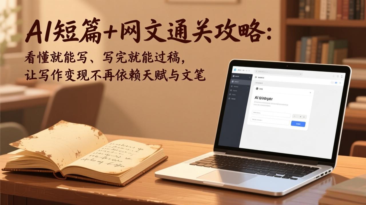 AI短篇+网文通关攻略-更新4月：看懂就能写、写完就能过稿，让写作变现不再依赖天赋与文笔-源创文化:轻创终点站