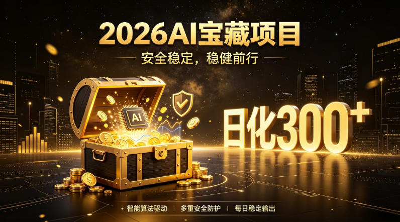 2026AI安全掘金项目,日化稳定300+,无需人为干预操作,当天见收益,操作简单【揭秘】-源创文化:轻创终点站