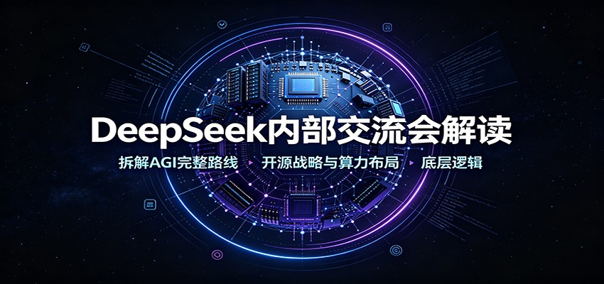 DeepSeek内部交流会解读：拆解AGI完整路线，开源战略与算力布局底层逻辑-轻创终点站