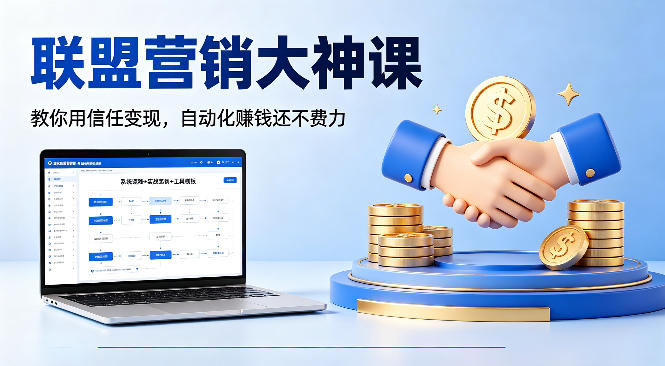 联盟营销大神课，教你用信任变现，自动化賺钱还不费力【原创双语字幕】-源创文化:轻创终点站