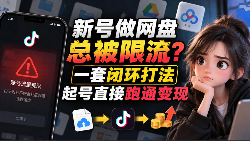 小白新号过限流：别发链先养号，12步SOP直接抄-轻创终点站