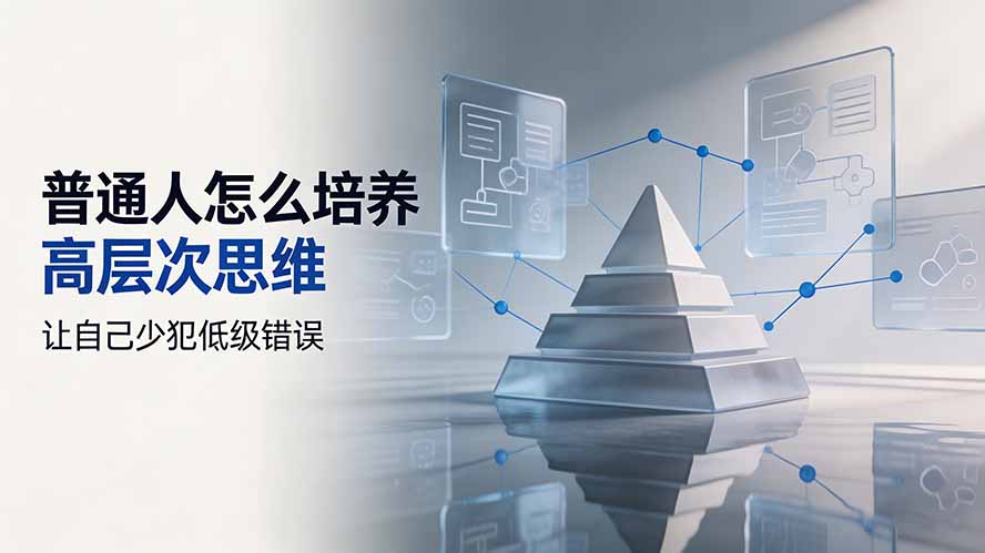 付费文章：普通人怎么培养高层次思维，让自己少犯低级错误-轻创终点站