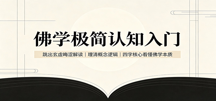 佛学极简认知入门：跳出玄虚晦涩解读，理清概念逻辑，四字核心看懂佛学本质-轻创终点站