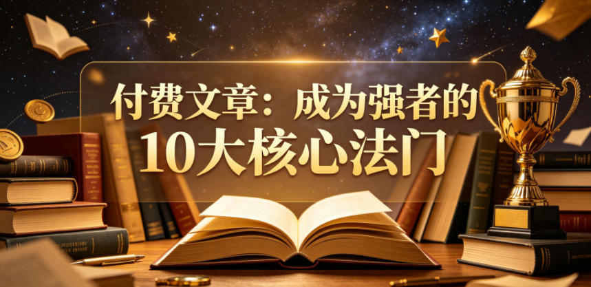 付费文章：成为强者的10大核心法门-源创文化:轻创终点站