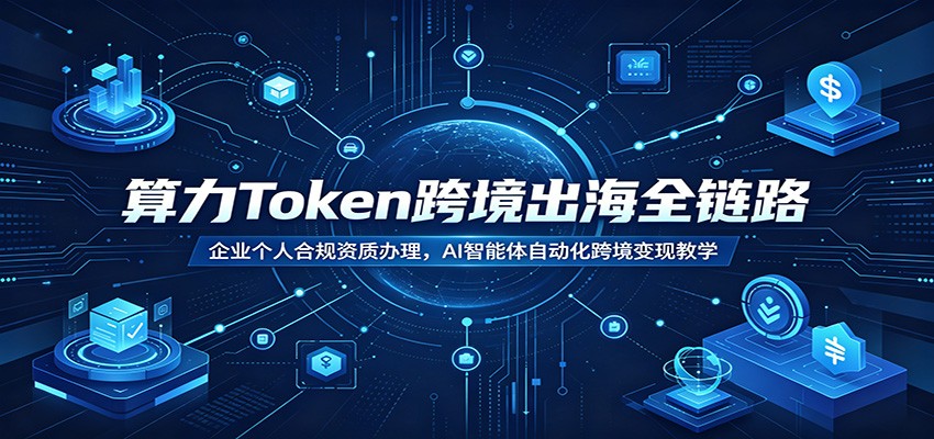 算力Token跨境出海全链路：企业个人合规资质办理，AI智能体自动化跨境变现教学-源创文化:轻创终点站