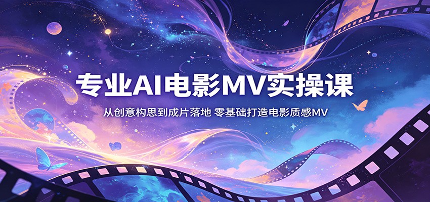 专业AI电影MV实操课：从创意构思到成片落地，零基础打造电影质感MV-源创文化:轻创终点站