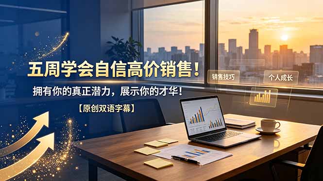 五周学会自信高价销售！拥有你的真正潜力，展示你的才华！【原创双语字幕】-源创文化:轻创终点站
