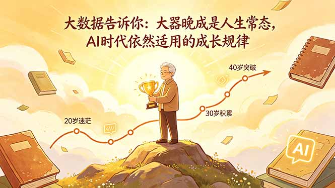 付费文章：大数据告诉你：大器晚成是人生常态，AI 时代依然适用的成长规律-源创文化:轻创终点站