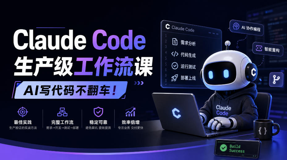 Claude Code生产级工作流课,AI写代码不翻车!【原创双语字幕】-轻创终点站