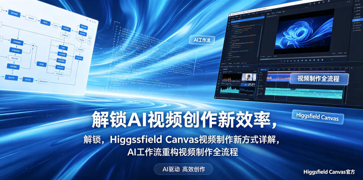 解锁AI视频创作新效率，Higgsfield Canvas视频制作新方式详解，AI工作流重构视频制作全流程-源创文化:轻创终点站