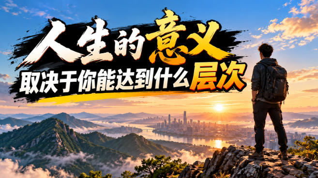 某公众号付费文章：人生的意义，取决于你能达到什么层次-轻创终点站