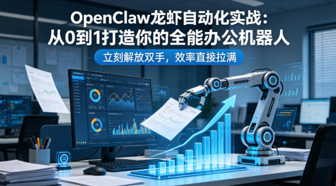 OpenClaw龙虾自动化实战：从0到1打造你的全能办公机器人，立刻解放双手，效率直接拉满-源创文化:轻创终点站
