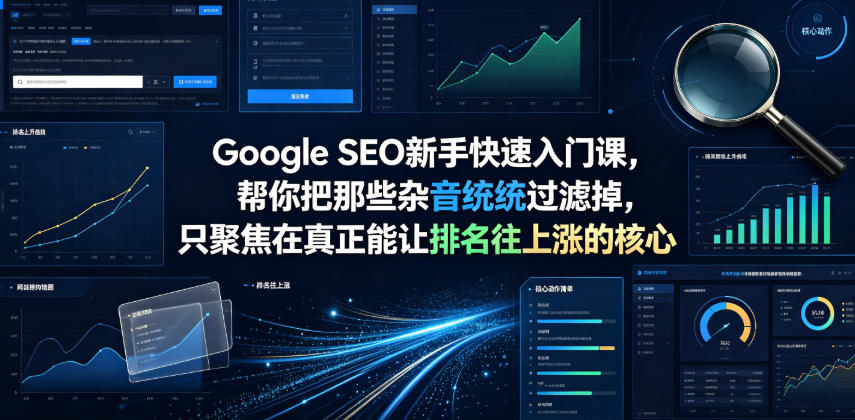 Google SEO新手快速入门课，帮你把那些杂音统统过滤掉，只聚焦在真正能让排名往上涨的核心动作【原创双语字幕】-源创文化:轻创终点站