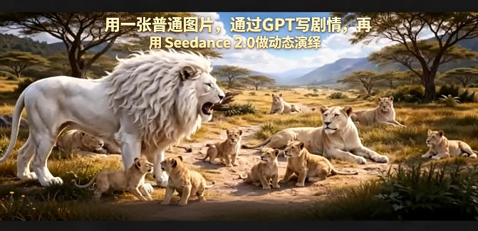 用一张普通图片，通过GPT写剧情，再用Seedance 2.0做动态演绎，居然能生成迪士尼风格搞笑动画-源创文化:轻创终点站