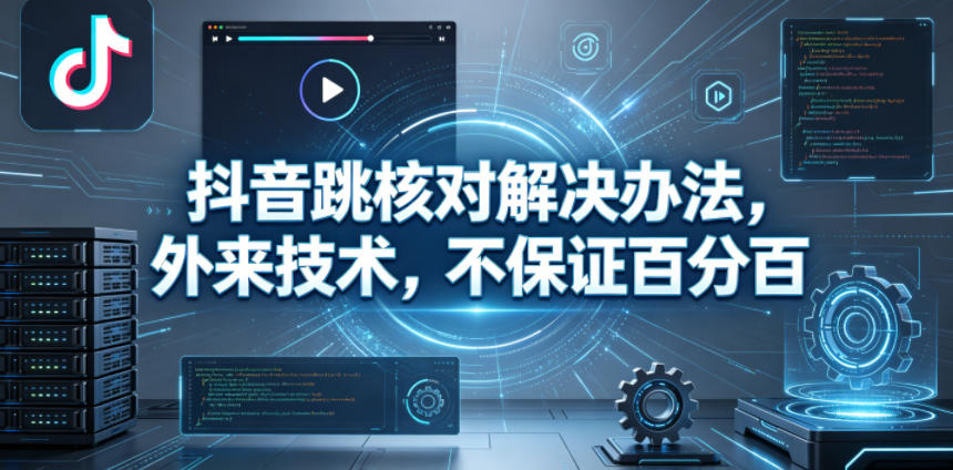 抖音跳核对解决办法，外来技术，不保证百分百-源创文化:轻创终点站