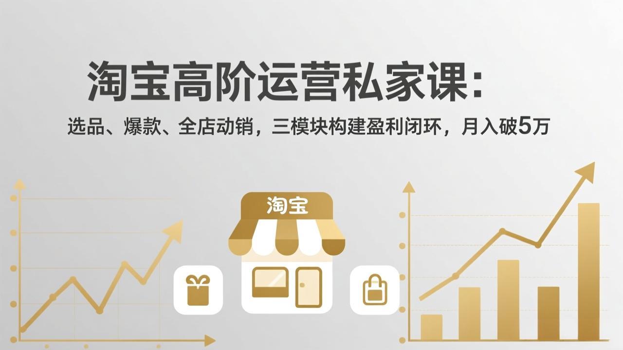 淘宝高阶运营私家课(更新26年4月18-源创文化:轻创终点站