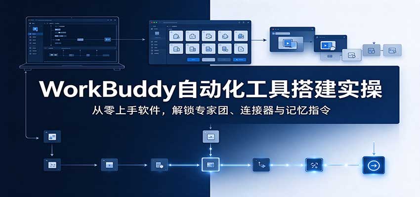 WorkBuddy自动化工具搭建实操：从零上手软件，解锁专家团、连接器与记忆指令-轻创终点站