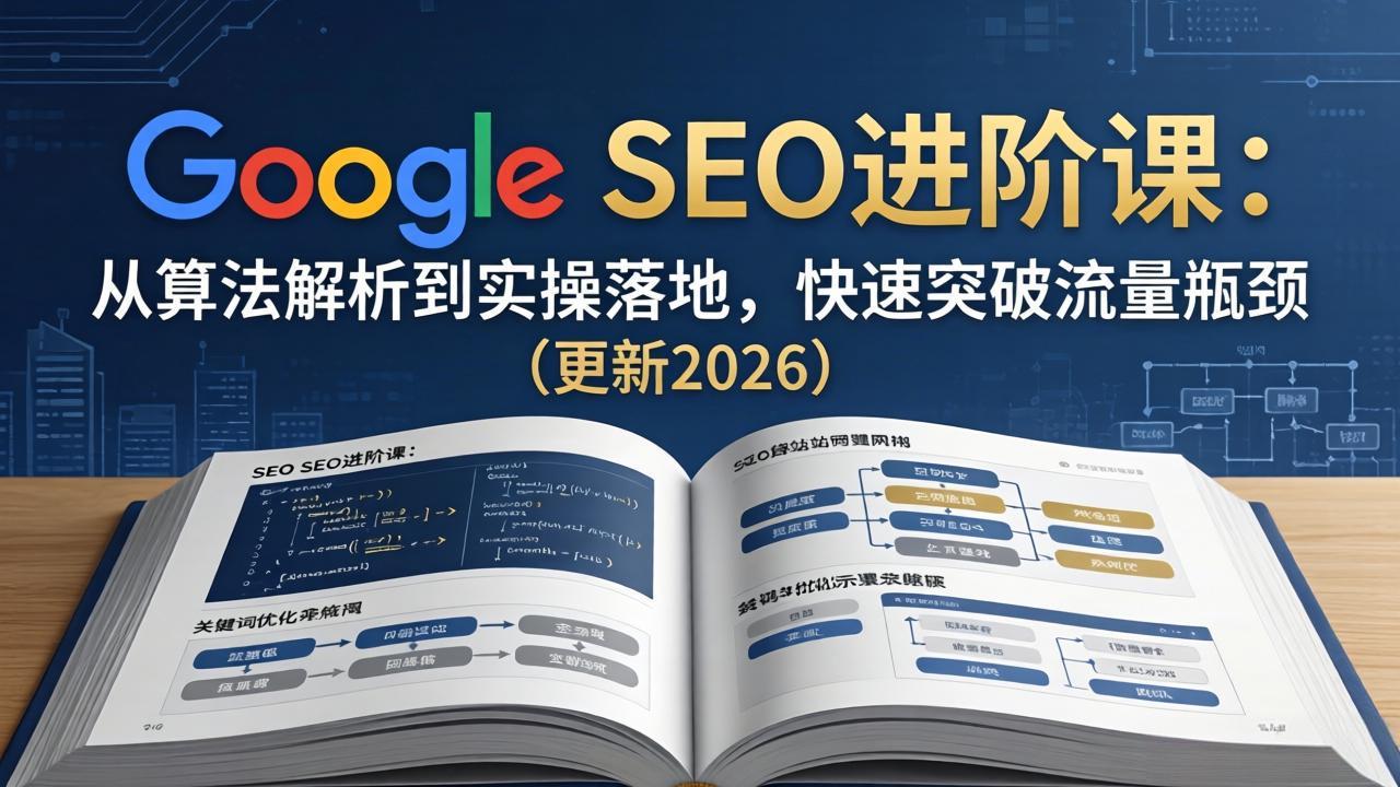 Google SEO进阶课：从算法解析到实操落地，快速突破流量瓶颈(更新2026-源创文化:轻创终点站