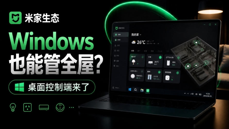 Windows电脑也能管全屋？这下真省心，米家生态桌面控制端来了，Github最新开源，MiHome-Windows-轻创终点站