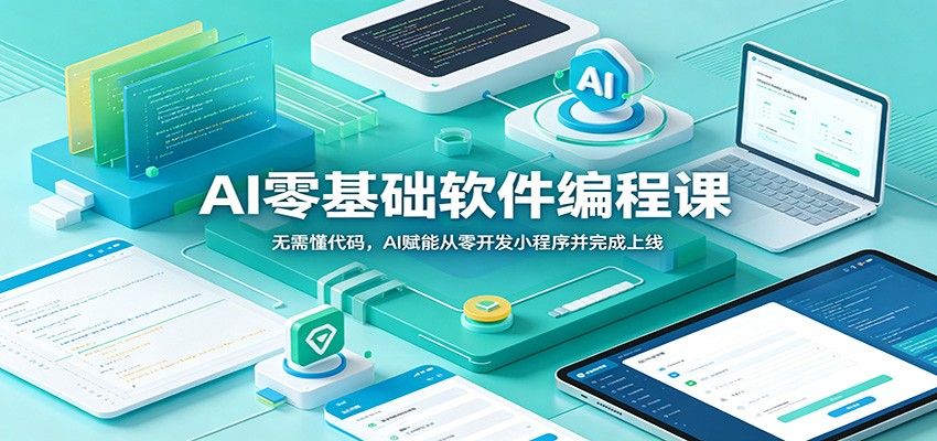 AI零基础软件编程课：无需懂代码，AI赋能从零开发小程序并完成上线-源创文化:轻创终点站