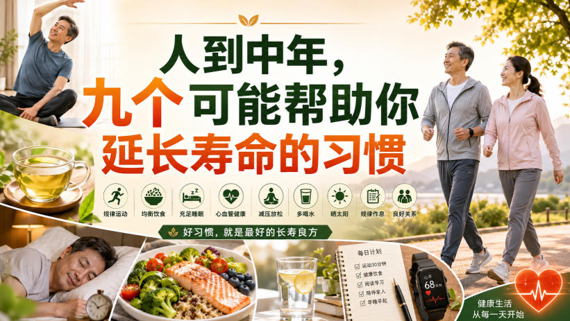 付费文章：人到中年，九个可能帮助你延长寿命的习惯-轻创终点站