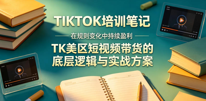 视界跨境TIKTOK4月17培训笔记，在规则变化中持续盈利，TK美区短视频带货的底层逻辑与实战方案【文档】-源创文化:轻创终点站