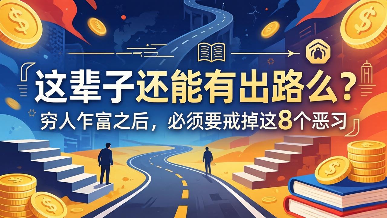 关于人生两篇付费文章【这辈子还能有出路么？】【穷人乍富之后，必须要戒掉这8个恶习】-源创文化:轻创终点站