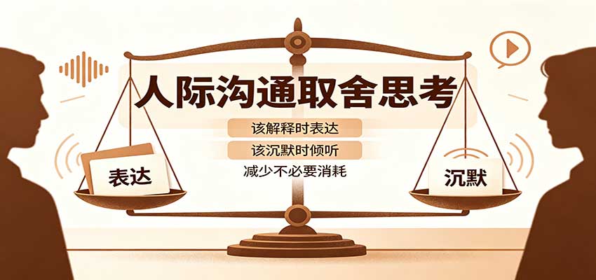人际沟通取舍思考：分清解释与沉默边界，拿捏职场生活沟通分寸减少情绪内耗-轻创终点站