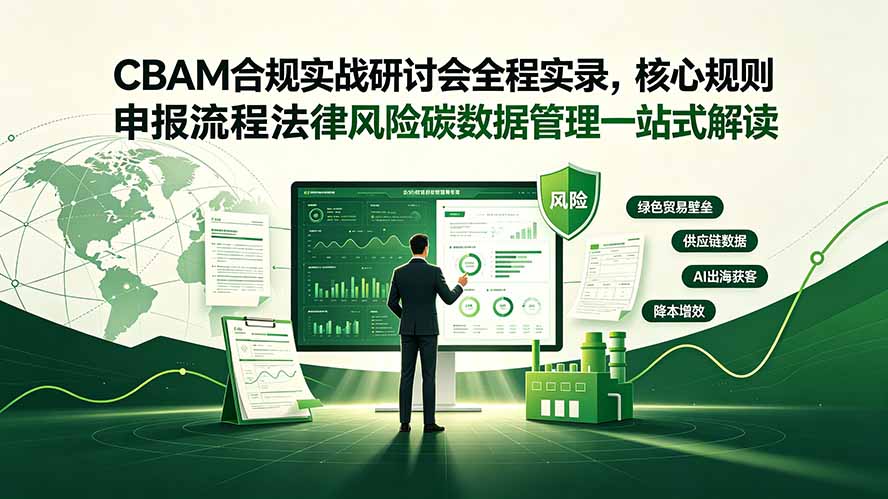 CBAM合规实战研讨会全程实录，核心规则申报流程法律风险碳数据管理一站式解读-源创文化:轻创终点站